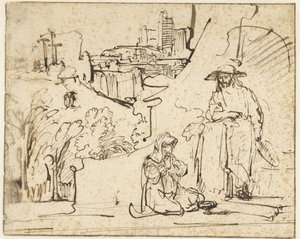Le Christ apparaissant à Marie-Madeleine en tant que jardinier (Noli me tangere)