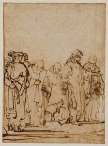 Le Christ avec ses disciples et/ou les pharisiens - Ferdinand Bol