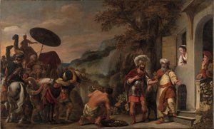 Élisée refuse les cadeaux de Naaman - Ferdinand Bol