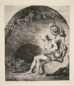 Saint Jérôme dans la grotte