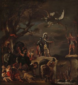 Les négociations de paix entre Claudius Civilis et Quintus Petillius Cerealis sur le pont démoli, 1658-62 - Ferdinand Bol