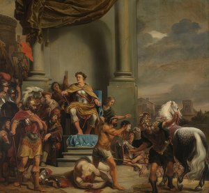 Titus Manlius Imperiosus Torquatus ordonne la décapitation de son fils - Ferdinand Bol