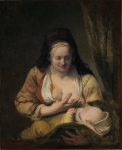 Femme allaitant un nourrisson