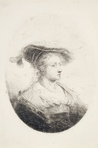 Jeune dame au chapeau à plumes, 1644 - Ferdinand Bol