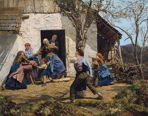 La convalescente - Ferdinand Georg Waldmuller