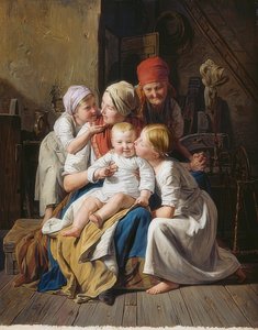 Joies de grand-mère - Ferdinand Georg Waldmuller