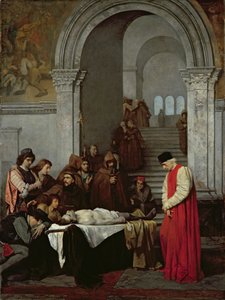Le peintre Luca Signorelli devant le corps du fils mort de son rival, 1859