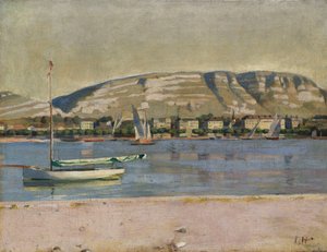 Port de Genève et le Salève, 1878 - Ferdinand Hodler