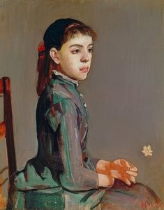 Jeune fille - Louise Duchosal. 1885 - Ferdinand Hodler
