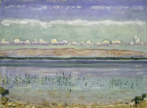 Lac Léman avec les collines du Jura, 1911