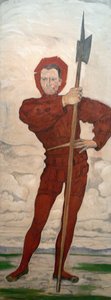 Homme avec hallebarde