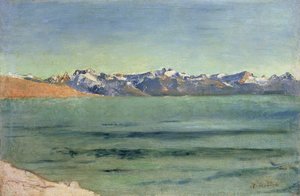 Lever de soleil sur le Mont Blanc, vers 1890 - Ferdinand Hodler