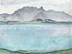 Thunersee avec les montagnes du Stockhorn, 1910 - Ferdinand Hodler