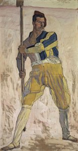 Guerrier avec hallebarde
