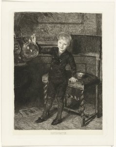 Garçon soufflant des bulles - Ferdinand Oldewelt