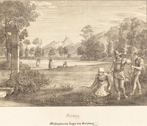 Freitag - Wiesenplan vor Aigen bey Salzburg - Ferdinand Olivier