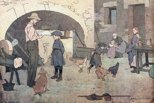 De retour à la maison, dans Imagier de l