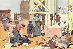 Le maçon, dans Imagier de l