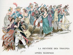 Le retour des troupes françaises de Marengo, 1800