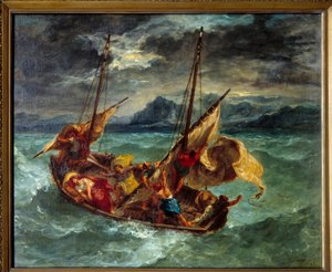 Christ sur le lac de Génésareth - Ferdinand Victor Eugene Delacroix
