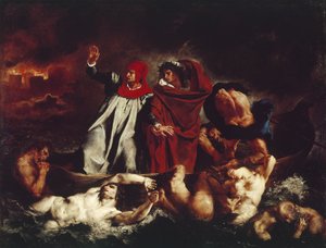 Le bateau de Dante, de la Divine Comédie de Dante Alighieri