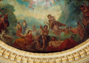Descente aux Limbes: Orphée, Sapho à gauche et une Muse (détail)