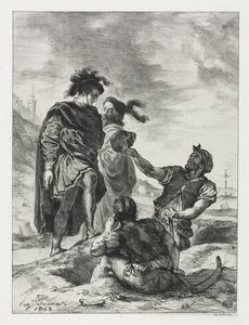 Hamlet : Hamlet et Horatio avec les fossoyeurs, 1843