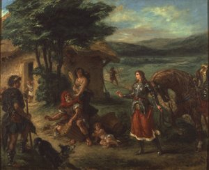 Herminie et les bergers par Eugène Delacroix