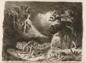 Illustration du Faust de Goethe, 1828 - Ferdinand Victor Eugene Delacroix