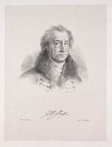 Illustrations pour Faust : Frontispice - Portrait de Johann Wolfgang von Goethe, 1828