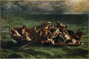 Le naufrage de Don Juan Don Juan shipwrecked ... - Ferdinand Victor Eugene Delacroix