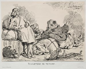 Muletiers de Tétouan, 1833 - Ferdinand Victor Eugene Delacroix