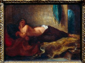 Odalisque - Ferdinand Victor Eugene Delacroix