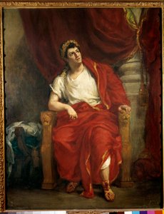 Portrait du comédien François-Joseph Talma (1763-1826) interprétant Néron dans la pièce Britannicus de Jean Racine - Ferdinand Victor Eugene Delacroix