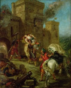 Rebecca enlevée par le templier, Sir Brian de Bois-Guilbert