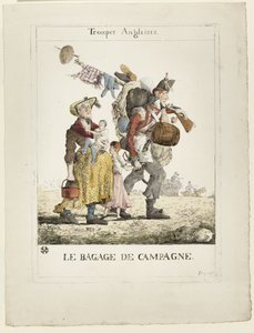 Troupes anglaises : le bagage de campagne