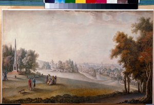 Vue du parc à Tsarskoïe Selo - Ferdinand de Meys