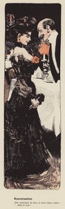 Homme draguant une jeune femme