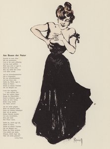 Femme riant - Ferdinand von Reznicek