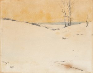 Dans la neige, c.1916 - Fernand Khnopff