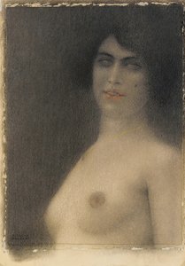 Des cheveux noirs - Fernand Khnopff