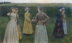 Souvenirs (Tennis sur gazon) - Fernand Khnopff