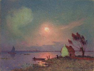 Lumière du soleil brumeuse, Bretagne, vers 1915