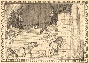 Devant le Temple de Tat, Planche 7, du portfolio 