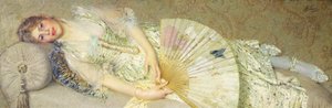 Jeune Femme Allongée sur un Sofa - Filadelfo Simi