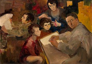 Autoportrait avec la famille