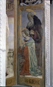 SS. Antoine et Lucie, (détail) du tabernacle du Canto al Mercatale, 1498 - Filippino Lippi