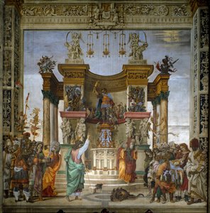 Saint Philippe exorcise le dragon du temple d