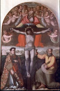 Trinité avec SS. Étienne et Philippe, panneau central d