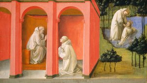 Saint Benoît ordonne à Saint Maur de secourir Saint Placide, vers 1445-1450 - Filippo Lippi
